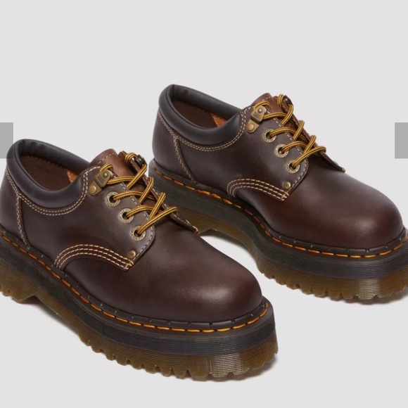 Dr. Martens Shoes - 8053 ARC CRAZY HORSE LEATHER PLATFORM CASUAL DOC MARTEN SHOES